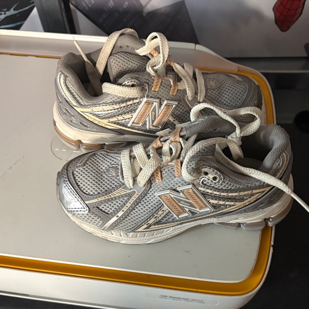 New Balance Kids' Sneakers in Gray and Silver